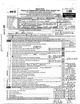 9I 5 (O 2? Form 991 -EZ (20081 Page 2 Statement of Prog Ram Service Accom Plishments (See the Instructions for Part Lll