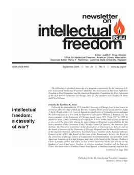 Intellectual Freedom