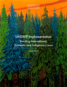 Undrip Implementation: International, Braiding Laws and Indigenous Domestic