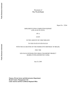 World Bank Document