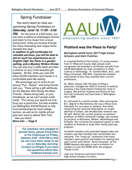 June 2017 AAUW Newsletter.Pages