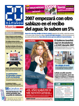 Lo Suben Un 5% Miércoles 27 SEPTIEMBRE DE 2006