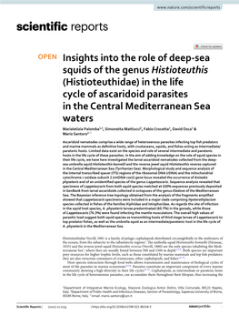 Insights Into the Role of Deep-Sea Squids of the Genus Histioteuthis