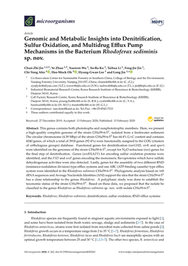 Genomic and Metabolic Insights Into Denitrification, Sulfur Oxidation, And