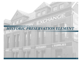 Historic Preservation Element