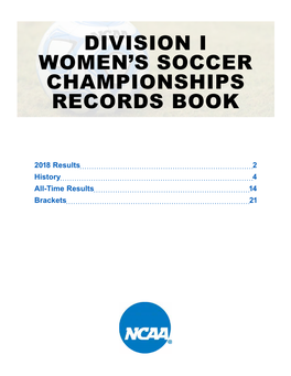 Division I Women's Soccer Championships