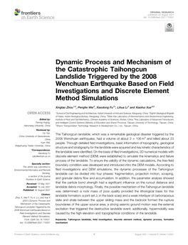 Dynamic Process and Mechanism of the Catastrophic Taihongcun
