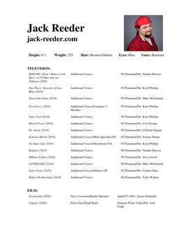 Jack Reeder Jack-Reeder.Com