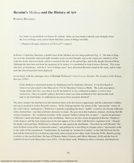 Bernini's Medusa and the History of Art