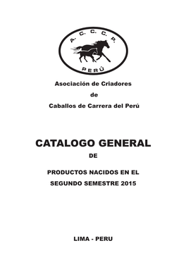 Catalogo General De