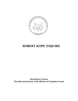 Robert Kopp, Esquire