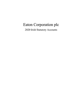 Eaton 2020 Irish Statutory Accounts