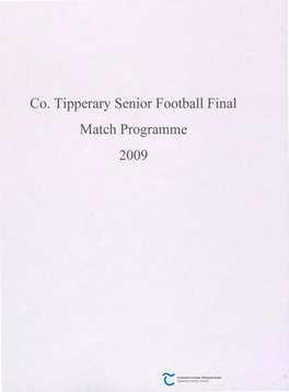 Co. Tipperary Senior Football Final Match Programme 2009