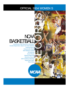 Official 2003 NCAA Women's Basketball Records Book