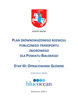 Plan Transportowy Dla Powiatu Bialskiego Etap