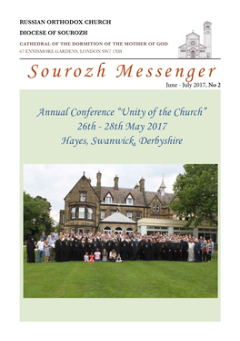 SOUROZH MESSENGER No. 2 JUNE/JULY 2017