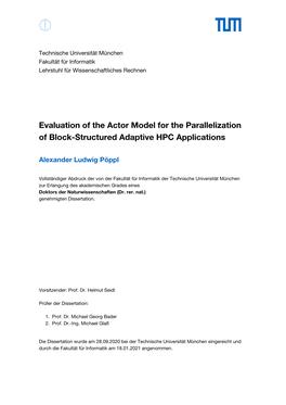 Evaluation of the Actor Model for the Parallelization of Block-Structured Adaptive HPC Applications