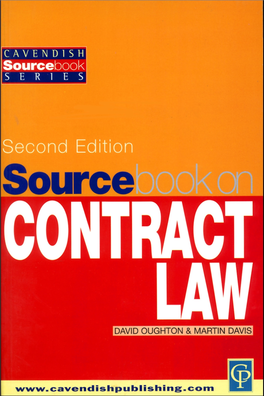 Sourcebook on Contract Law, Second Edition