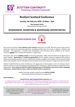 Resilient Scotland Conference