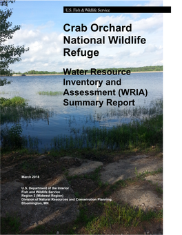 Water Resource Inventory and Assessment (WRIA) Summary Report