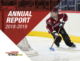 Annual Report 2018-2019 About the Cces