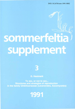 Sommerfeltia Supplement 3: 1-47
