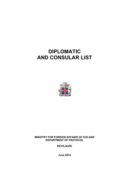 Diplomatic and Consular List