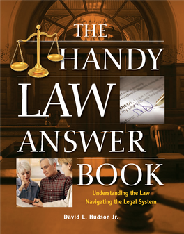 The Handy Law Answer Book, 1St Edition