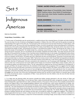 Set 5 Indigenous Americas