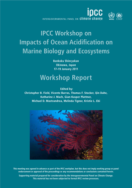 IPCC, 2011: Workshop Report of the Intergovernmental Panel On