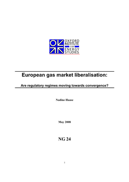 European Gas Market Liberalisation