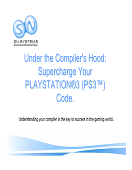 Supercharge Your PLAYSTATION®3 (PS3™)