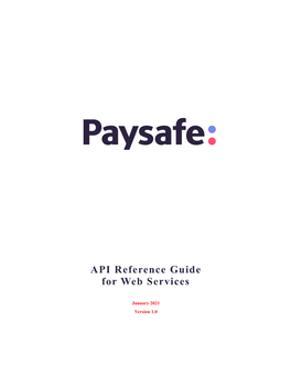 Web Services API Guide