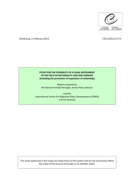 Strasbourg, 11 February 2013 CDCJ (2012) 11 Fin STUDY FOR