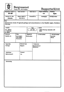 Bergvesenet Rapportarkivet