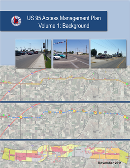 US 95 Access Management Plan Volume 1: Background