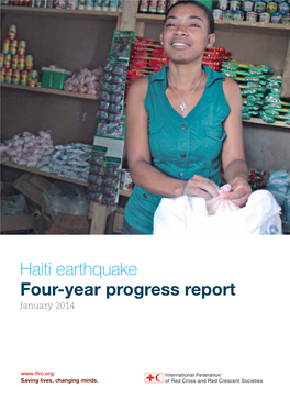 Haiti Earthquake Four-Year Progress Report January 2014