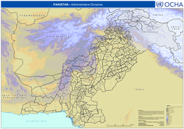 PAKISTAN - Administrative Divisions