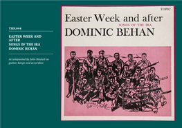 Easter Week and After Songs of the Ira Dominic Behan