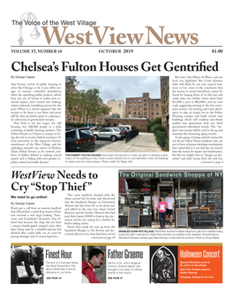 Chelsea's Fulton Houses Get Gentrified