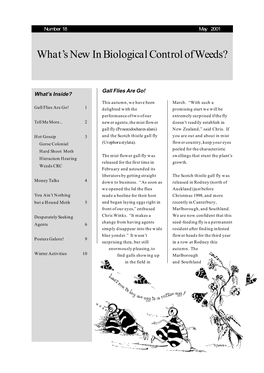 What's New in Biological Control of Weeds? Number 18 May 2001