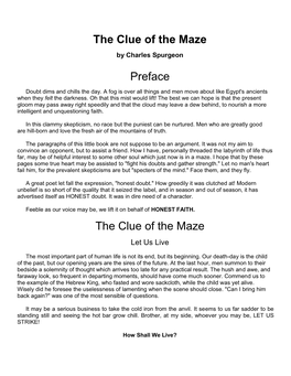 The Clue of the Maze