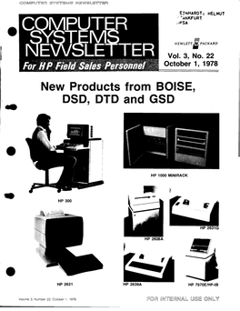 New Products from BOISE, - DSD, DTD and GSD