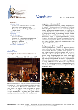 Newsletter March 2008 2 Concerts Save the King” Most Recent Info : Tokyo, Karura Hall, 7 PM