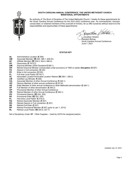 Ministerial Appointments