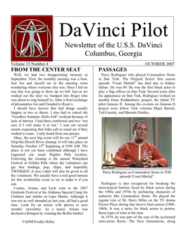 Davinci Pilot Newsletter of the U.S.S