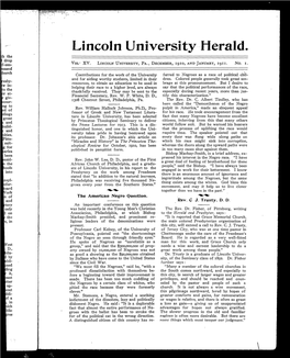 Lincoln University Herald. :H The