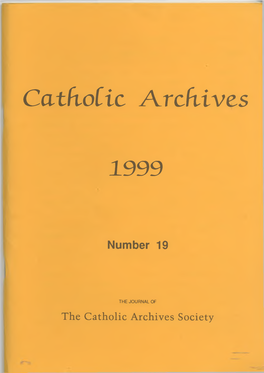 Catholic Archives 1999