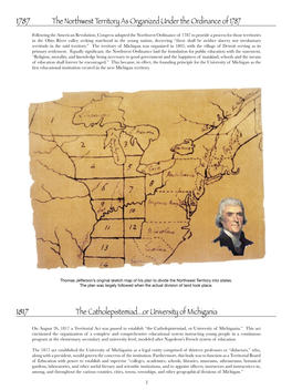 1787 the Northwest Territory As Organized Under the Ordinance of 1787