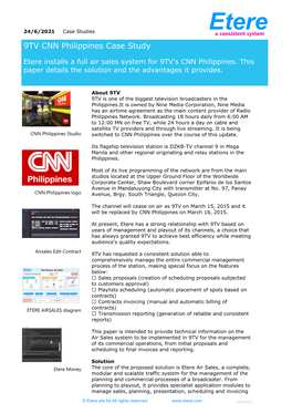 9TV CNN Philippines Case Study